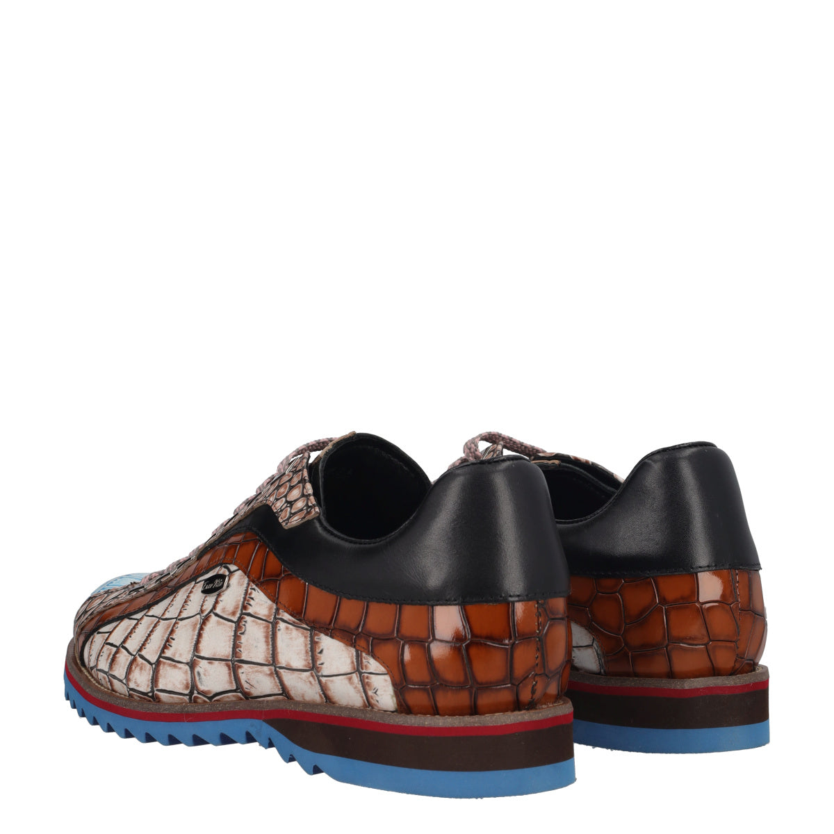 Stringate Uomo Multicolor in pelle