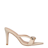 Sandalo con Tacco Donna Beige