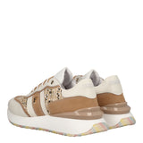 GRAVEL Sneakers Bianche, Avorio e Nocciola