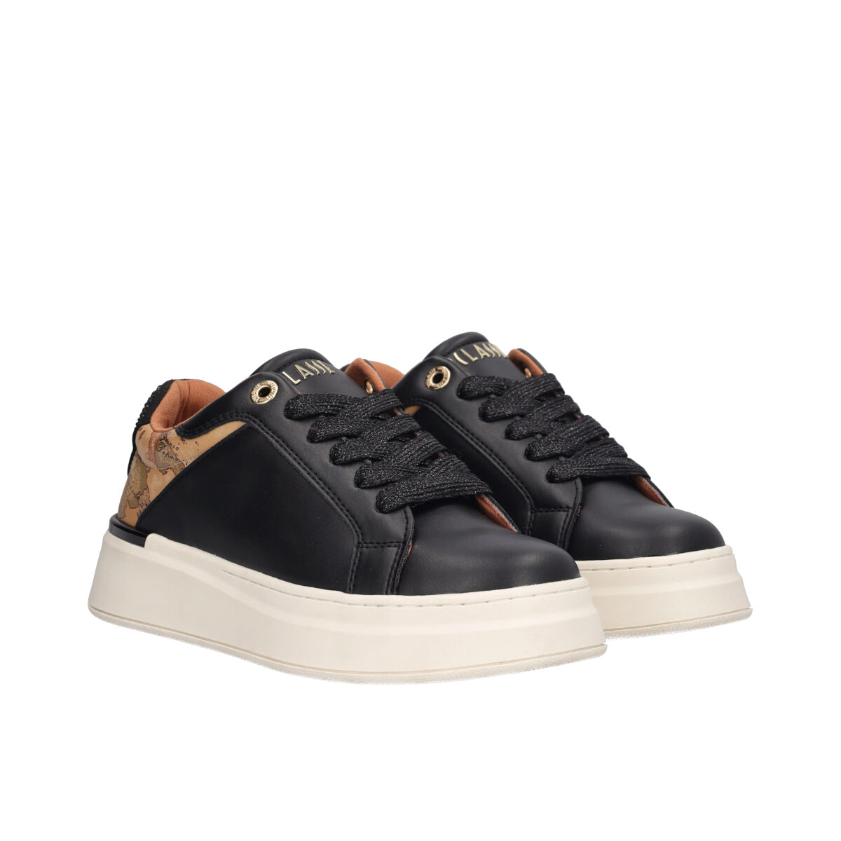 Sneakers Donna Nere e Beige