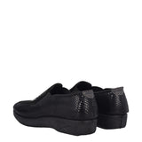 Mocassini Comfort Donna Neri Pitonati