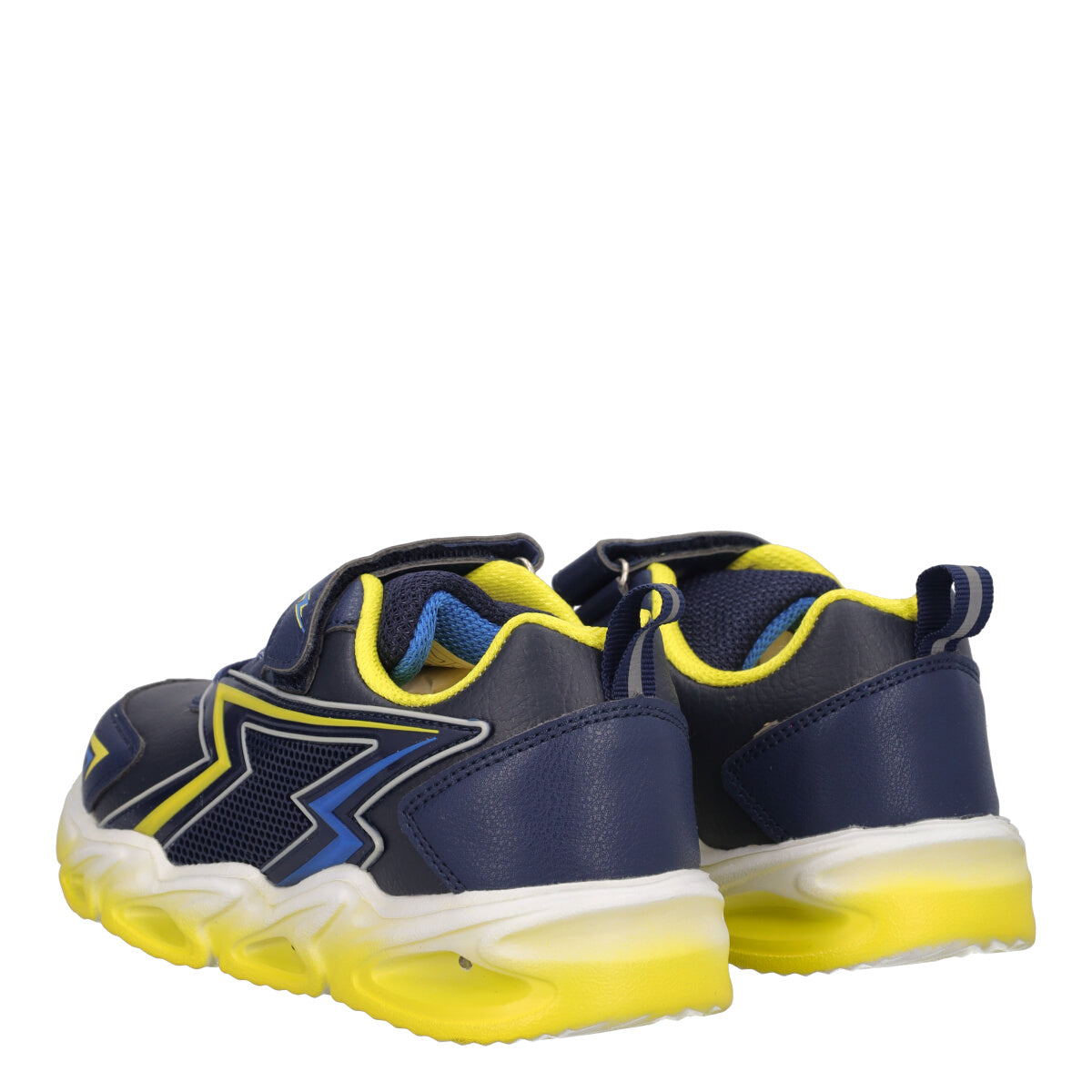 Sneakers Bambino Blu e Gialle con Luci