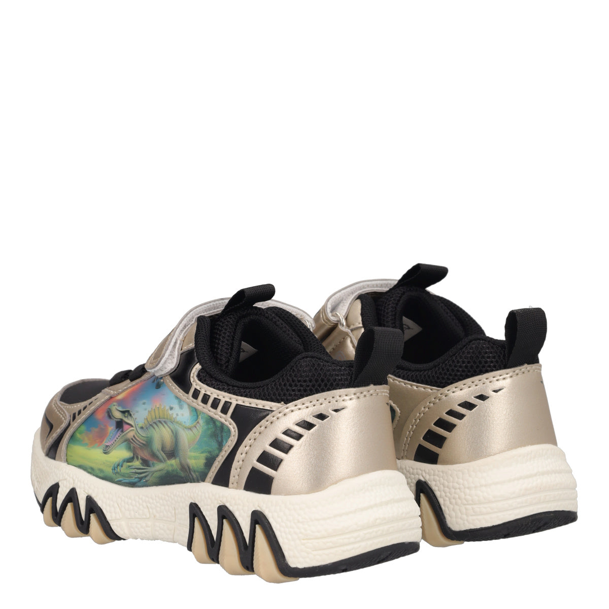SPINOSAURO Sneakers Bambino Oro - con Luci