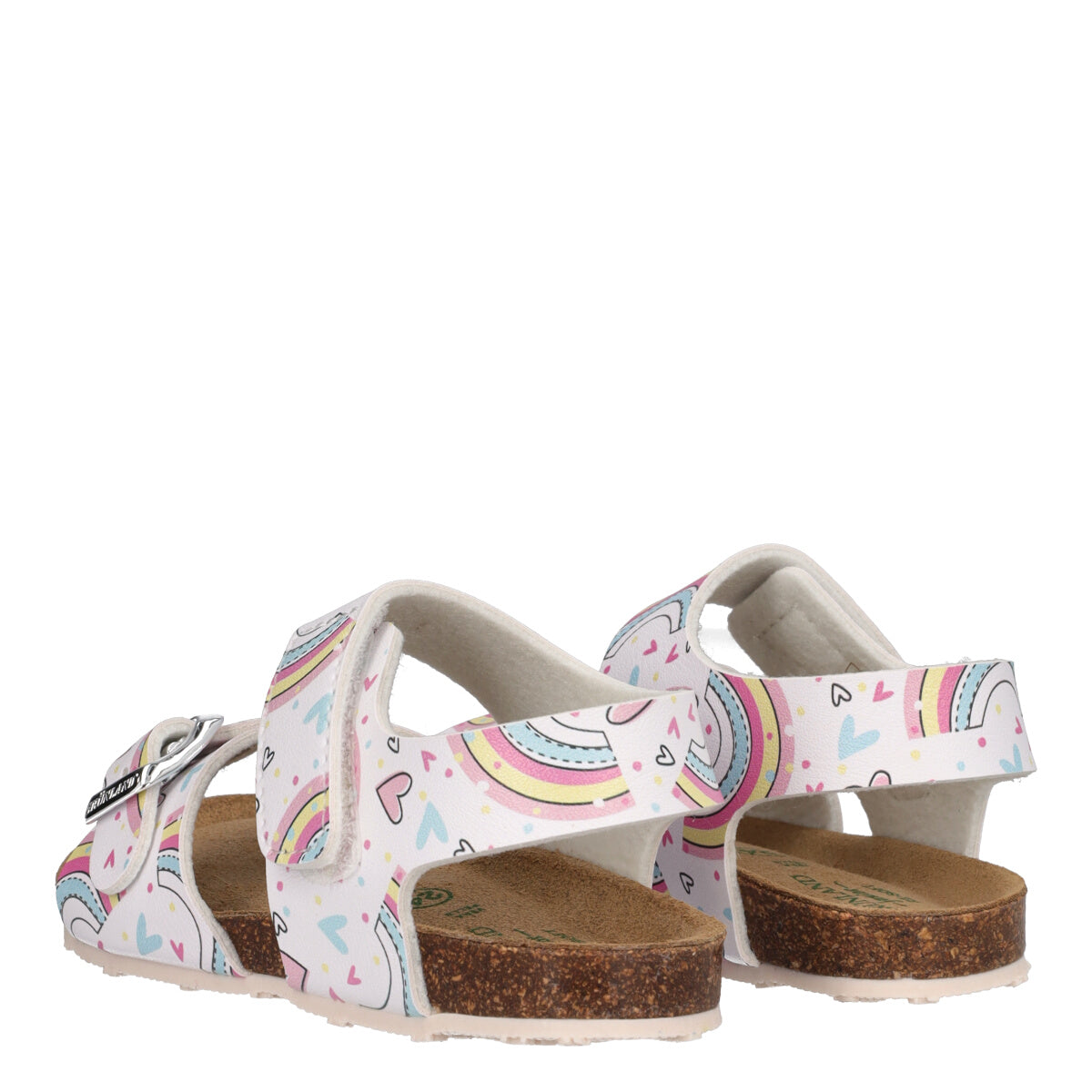 AFRE Sandali Bambina Bianchi e Arcobaleni