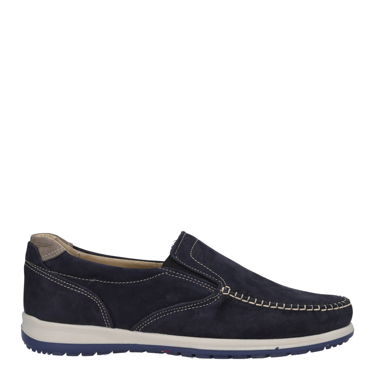 Mocassini Comfort Uomo Blu in Pelle