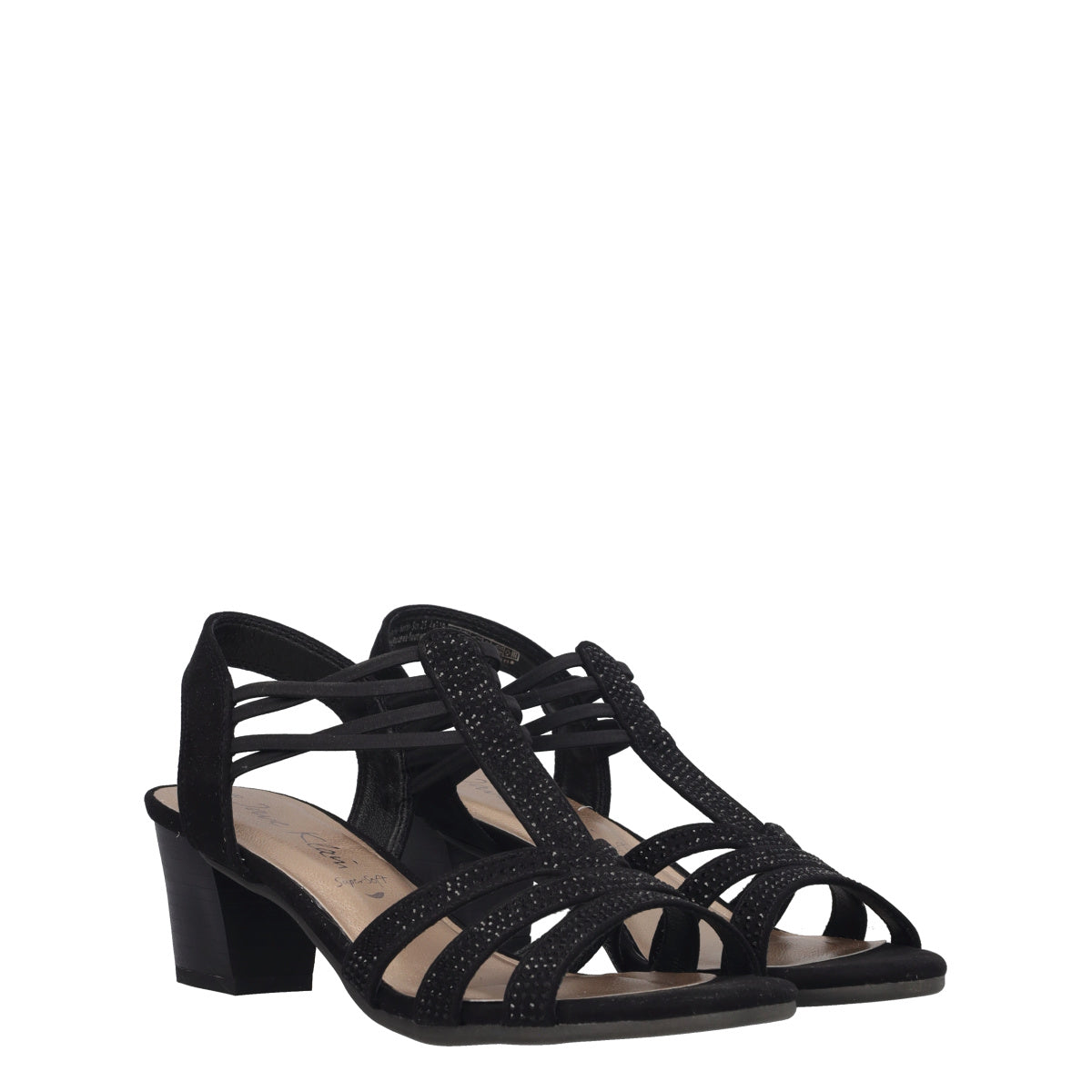 Sandali con Tacco Donna Nero