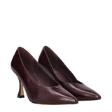 Decolleté Donna Bordeaux Vernice