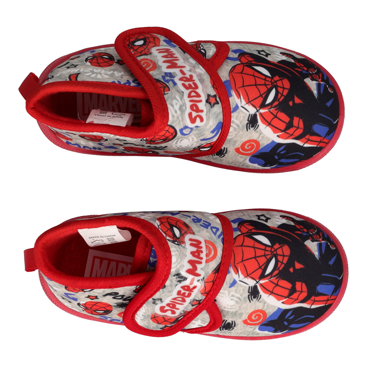 Pantofole Bambino Grigie e Rosse - Spider Man