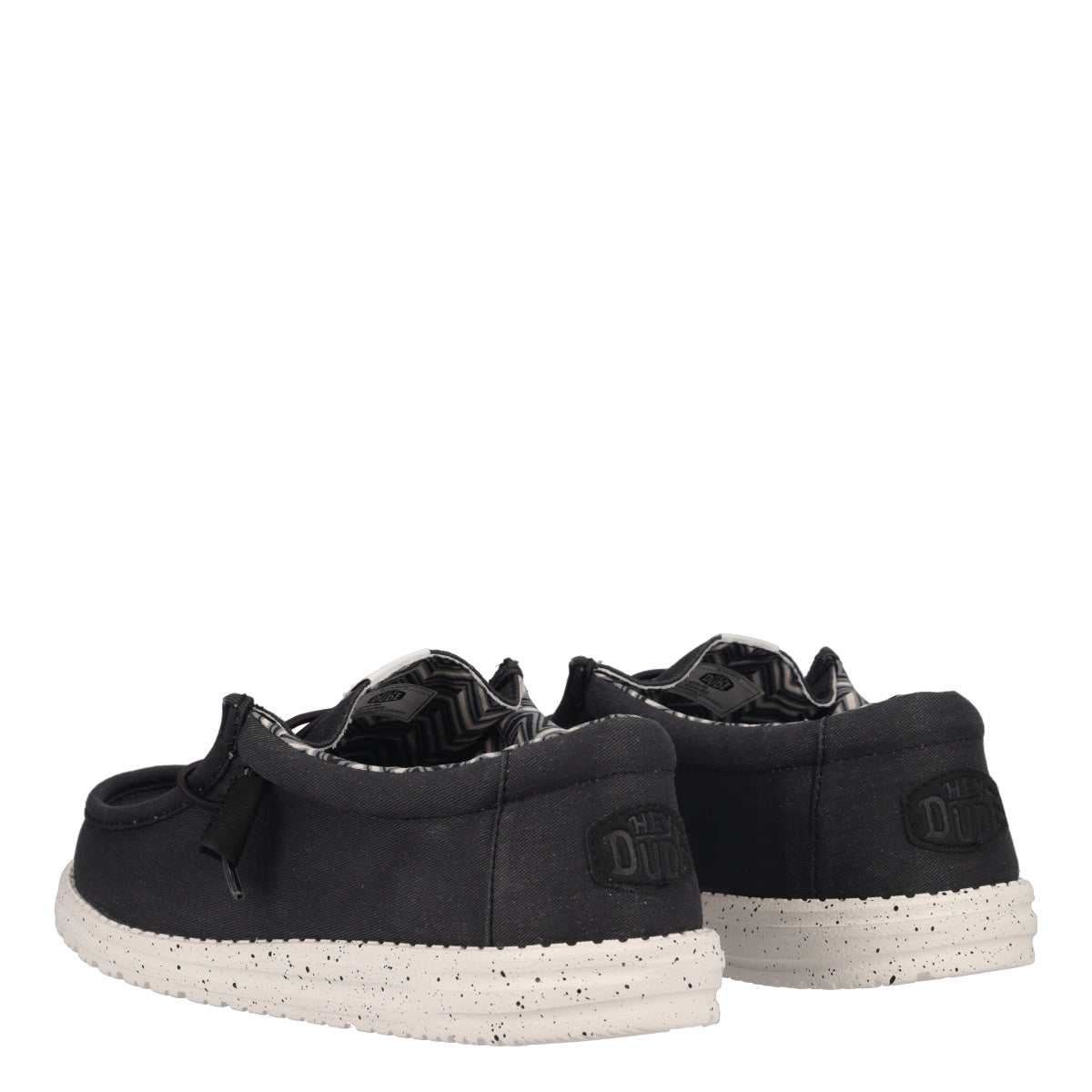 WALLY STRETCH CANVAS Mocassino Slip-on Uomo Nero