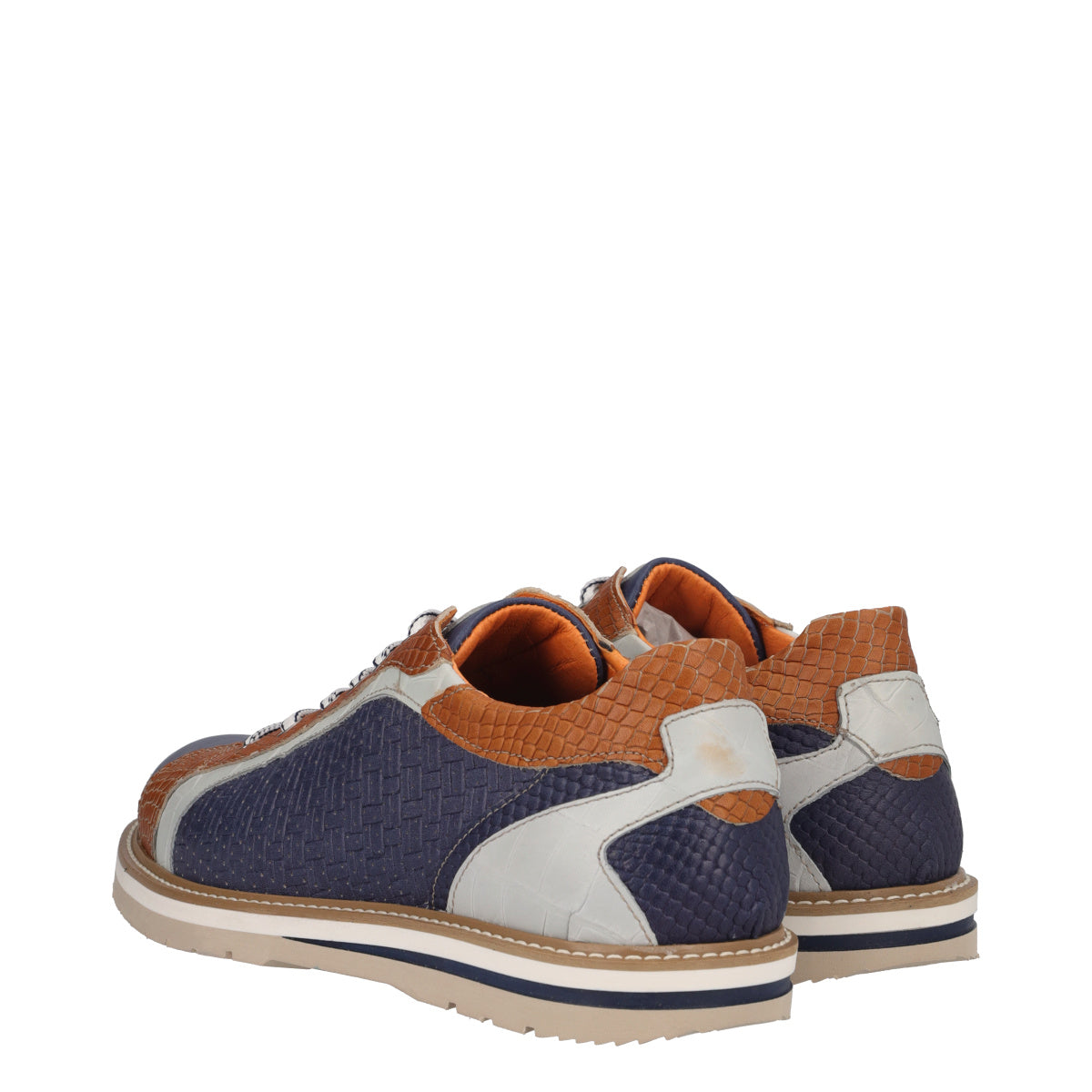 Stringate Uomo Blu e Marroni
