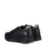 KIM Sneakers Donna Nere in Pelle