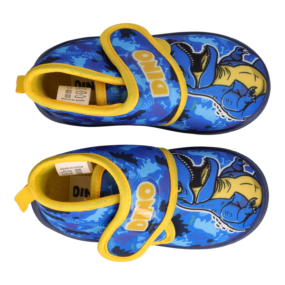 Pantofole Bambino Blu e Gialle - Dino
