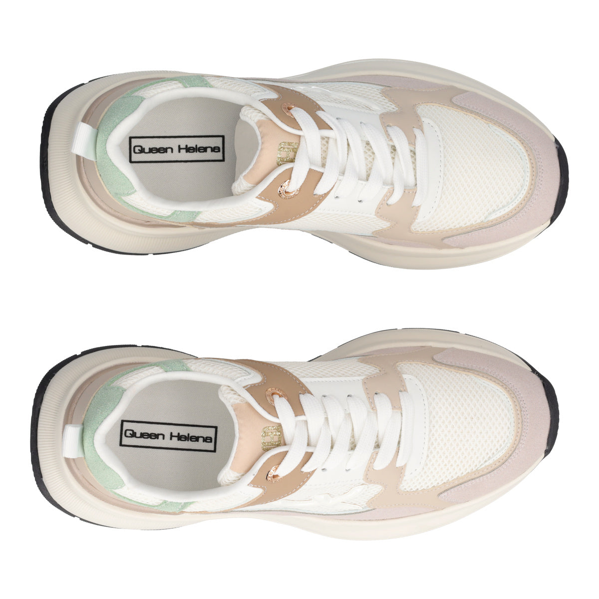 Sneakers Donna Beige e Bianche