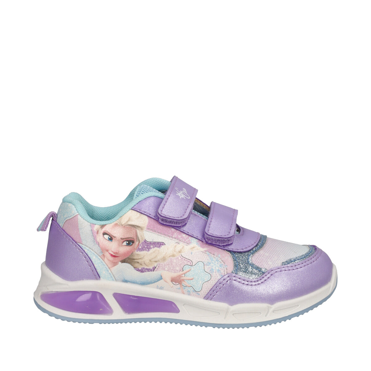 Sneakers Bambina Lilla Frozen con Luci