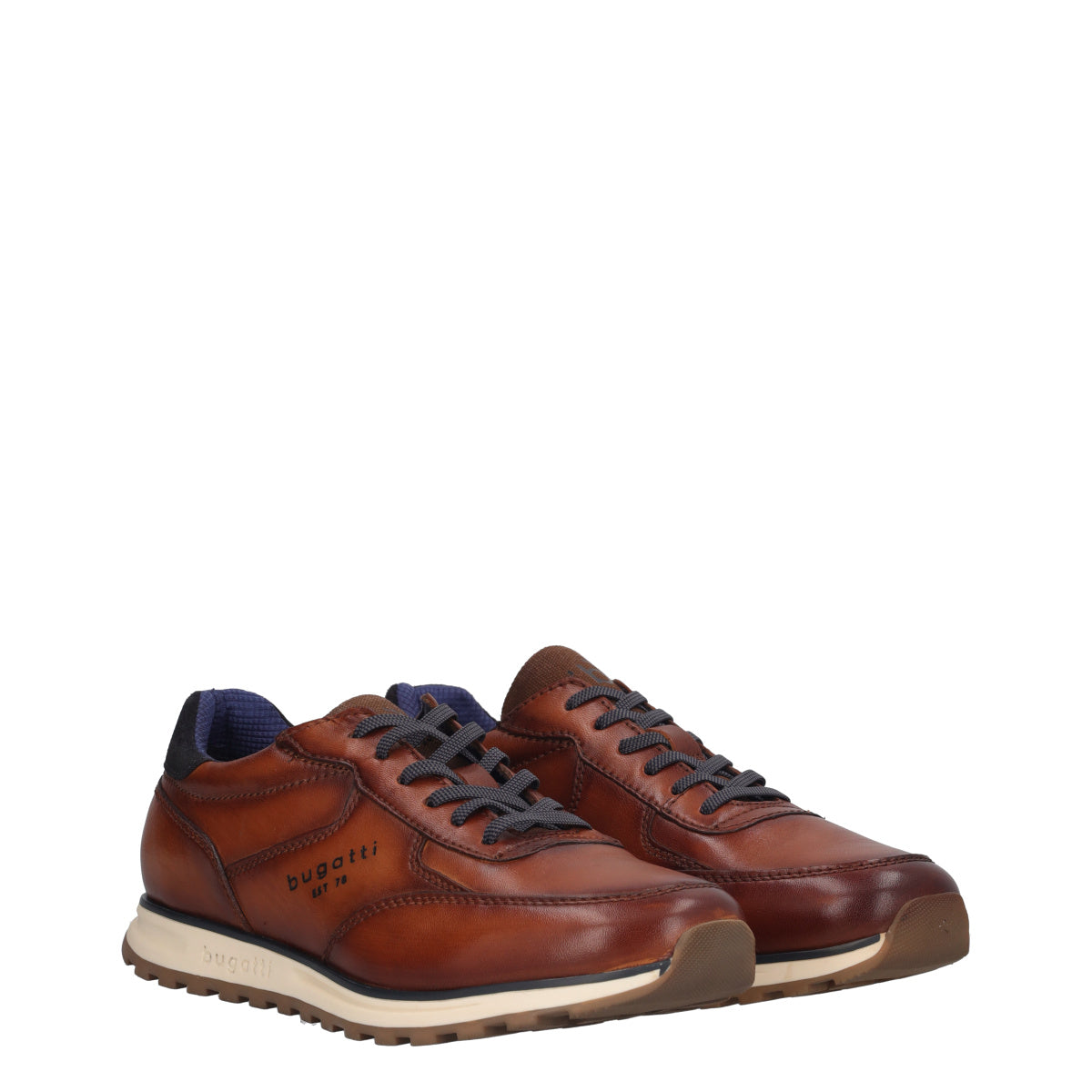 Stringate Uomo Cognac in Pelle