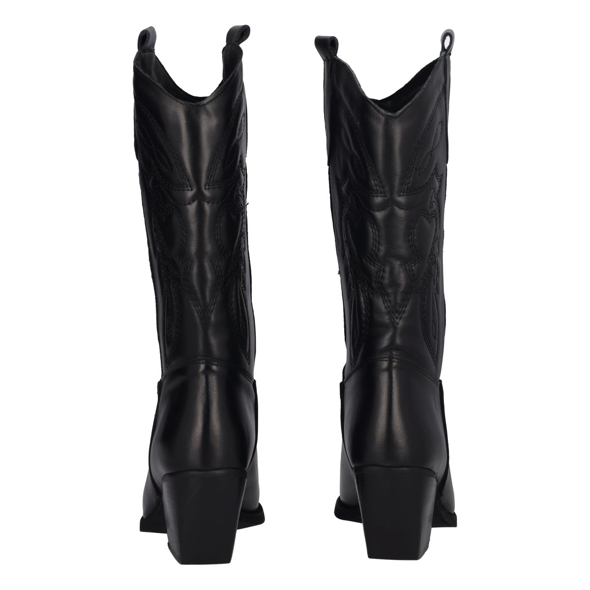Stivali Texani Donna Neri in Pelle