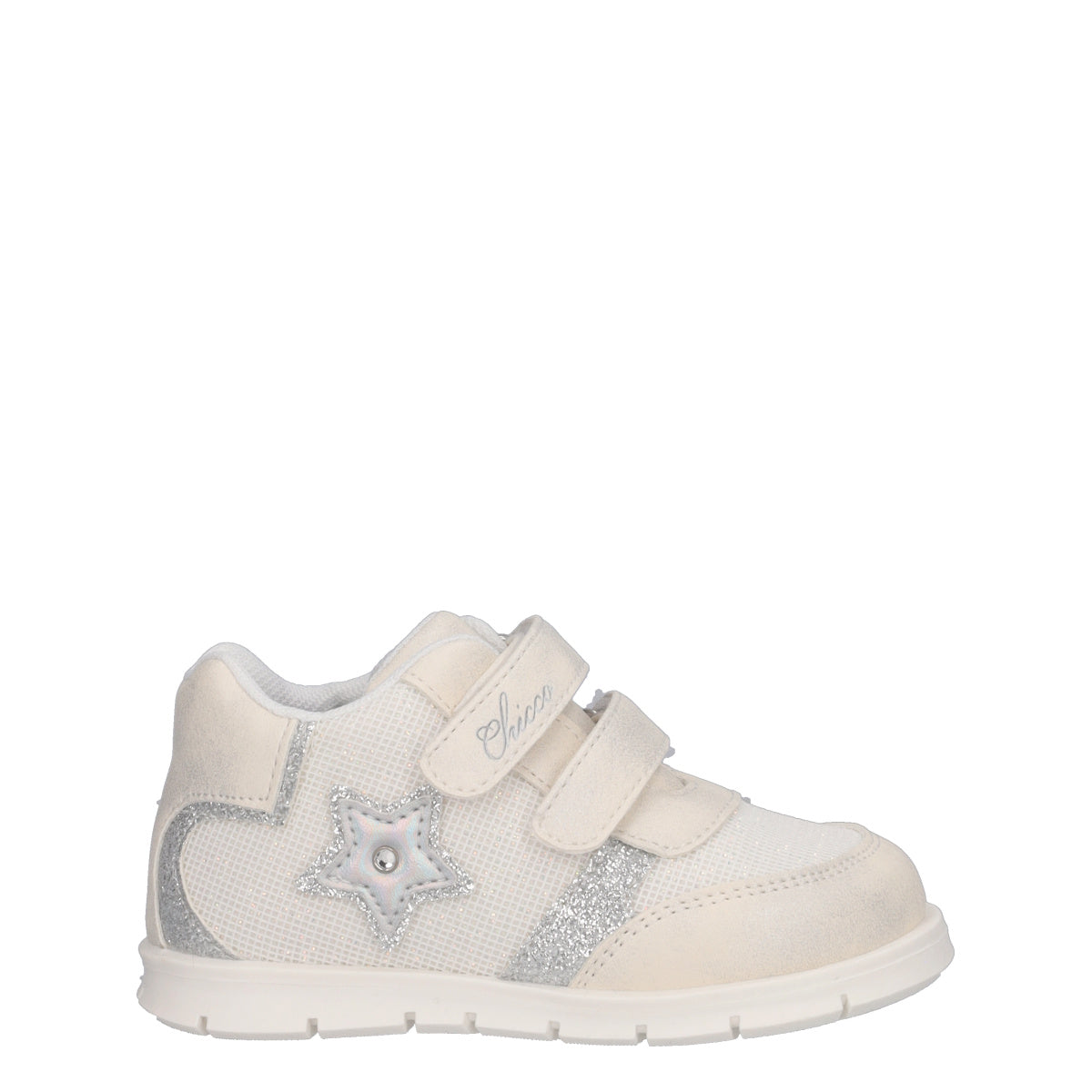 FALENA Sneakers Bambina Bianche e Argento