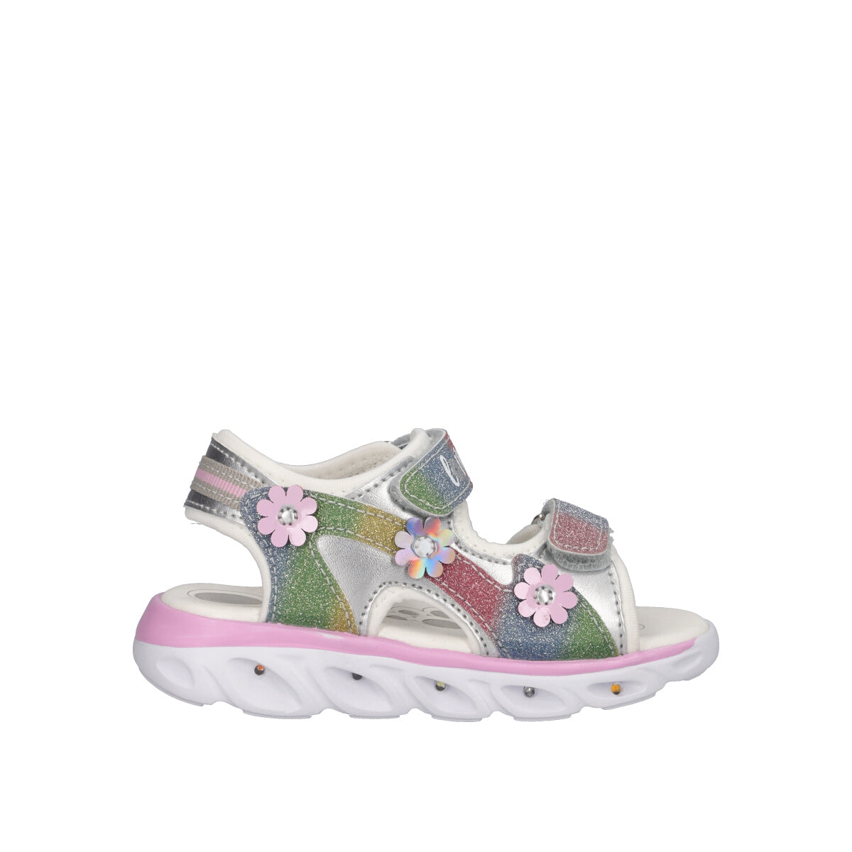 CIARINA Sandali Bambina Argento con Luci