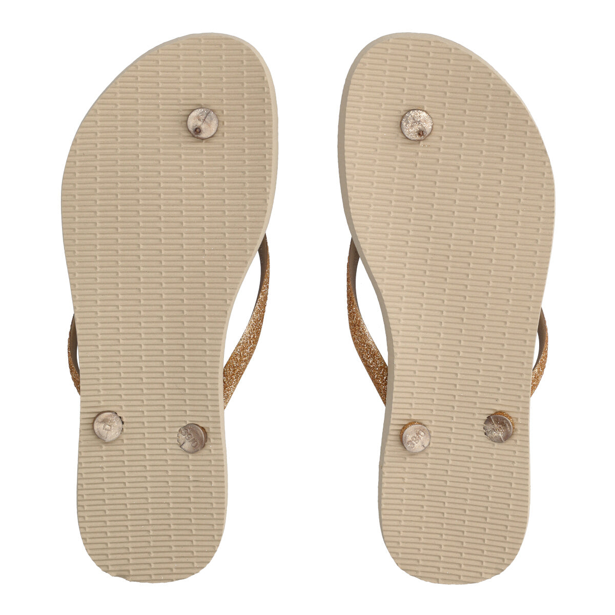 SLIM GLITTER II Infradito Donna Beige