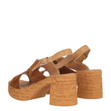 Sandali con Tacco Donna Beige