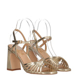 Sandali con Tacco Donna Oro