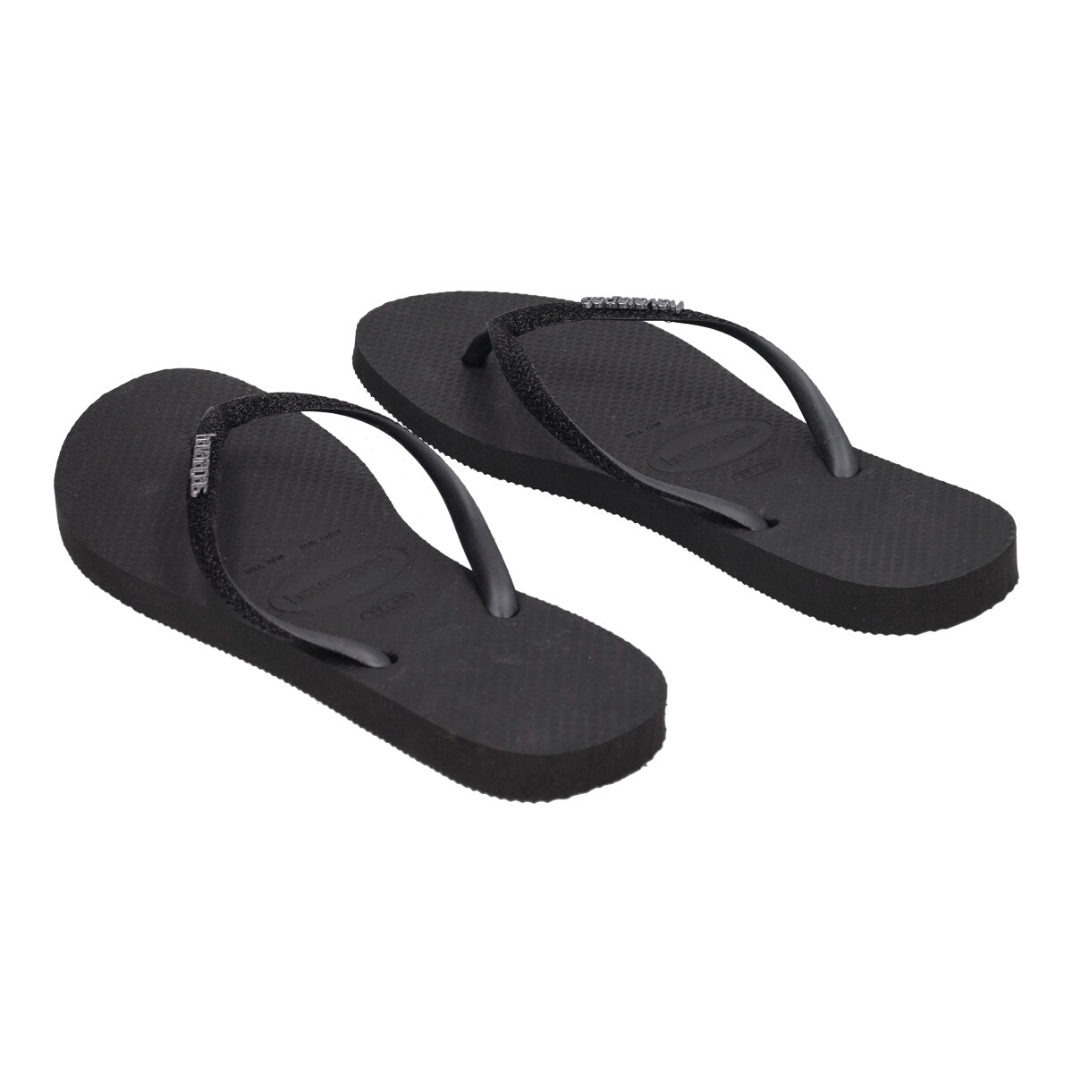 SLIM GLITTER II Infradito Donne Nere