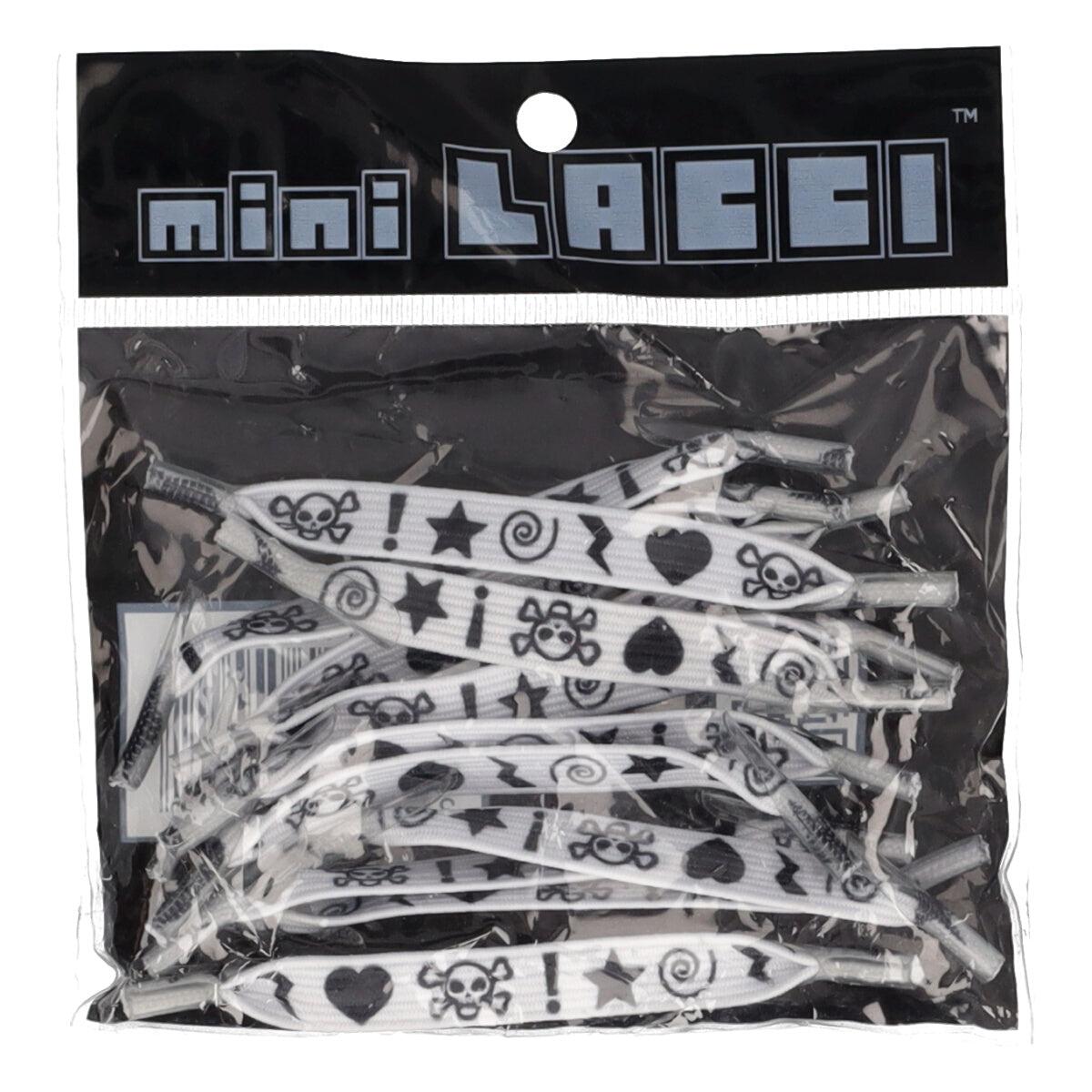 Mini Lacci Bianchi Stampa Teschi