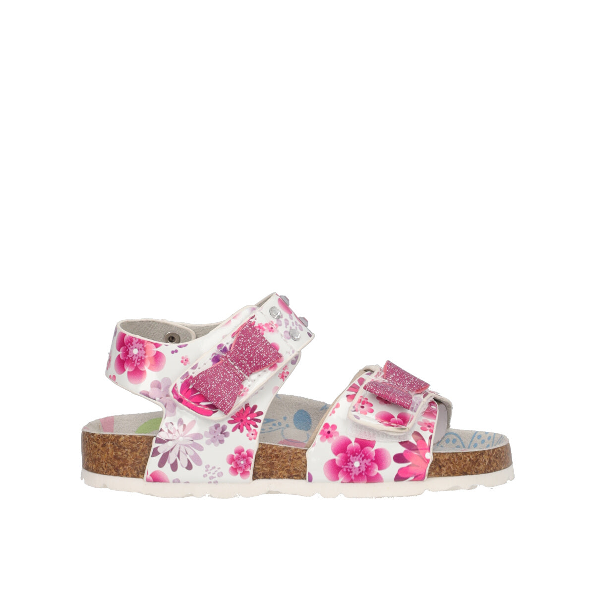 Sandali Bambina Bianche e Fucsia