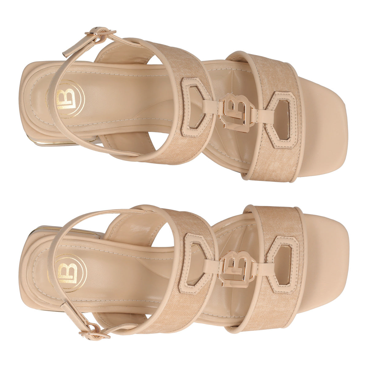 Sandali con Tacco Donna Beige
