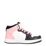Sneakers Bambina Rosa, Bianche e Nere