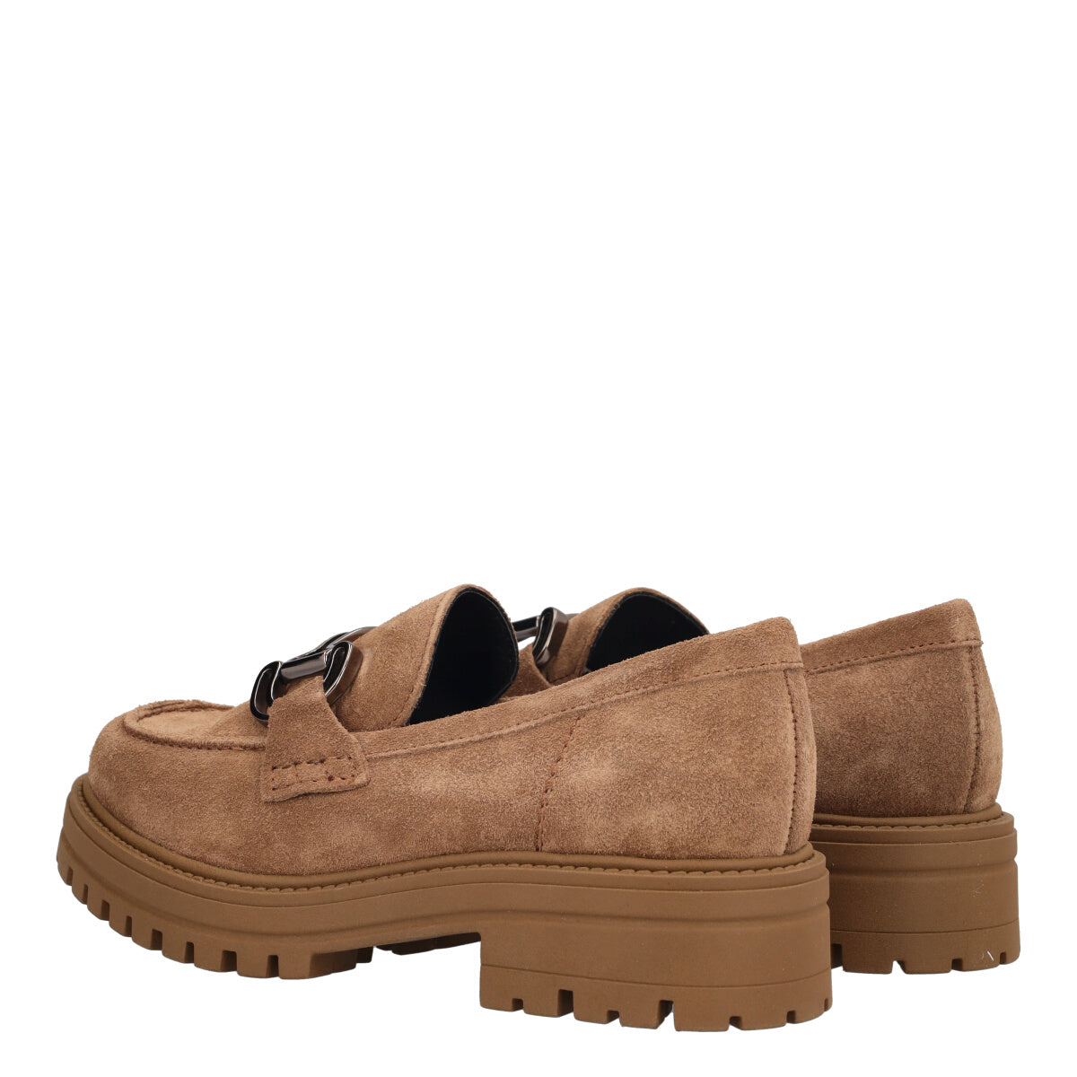 Mocassini Donna Beige in Pelle