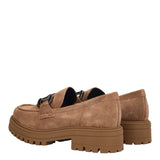 Mocassini Donna Beige in Pelle