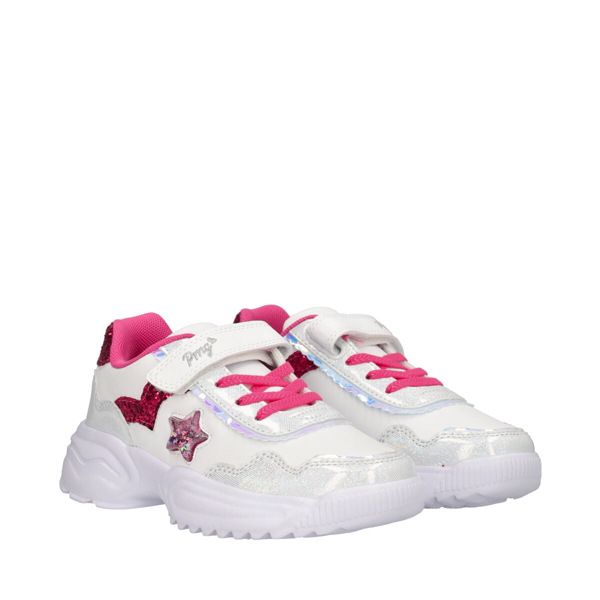 GIRL DISSY Sneakers Bambina Bianche e Fuxia