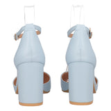 Sandali con Tacco Donna Azzurri