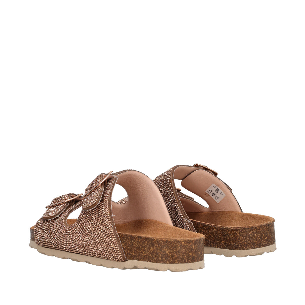 Ciabatte Donna Bronzo con Cristalli