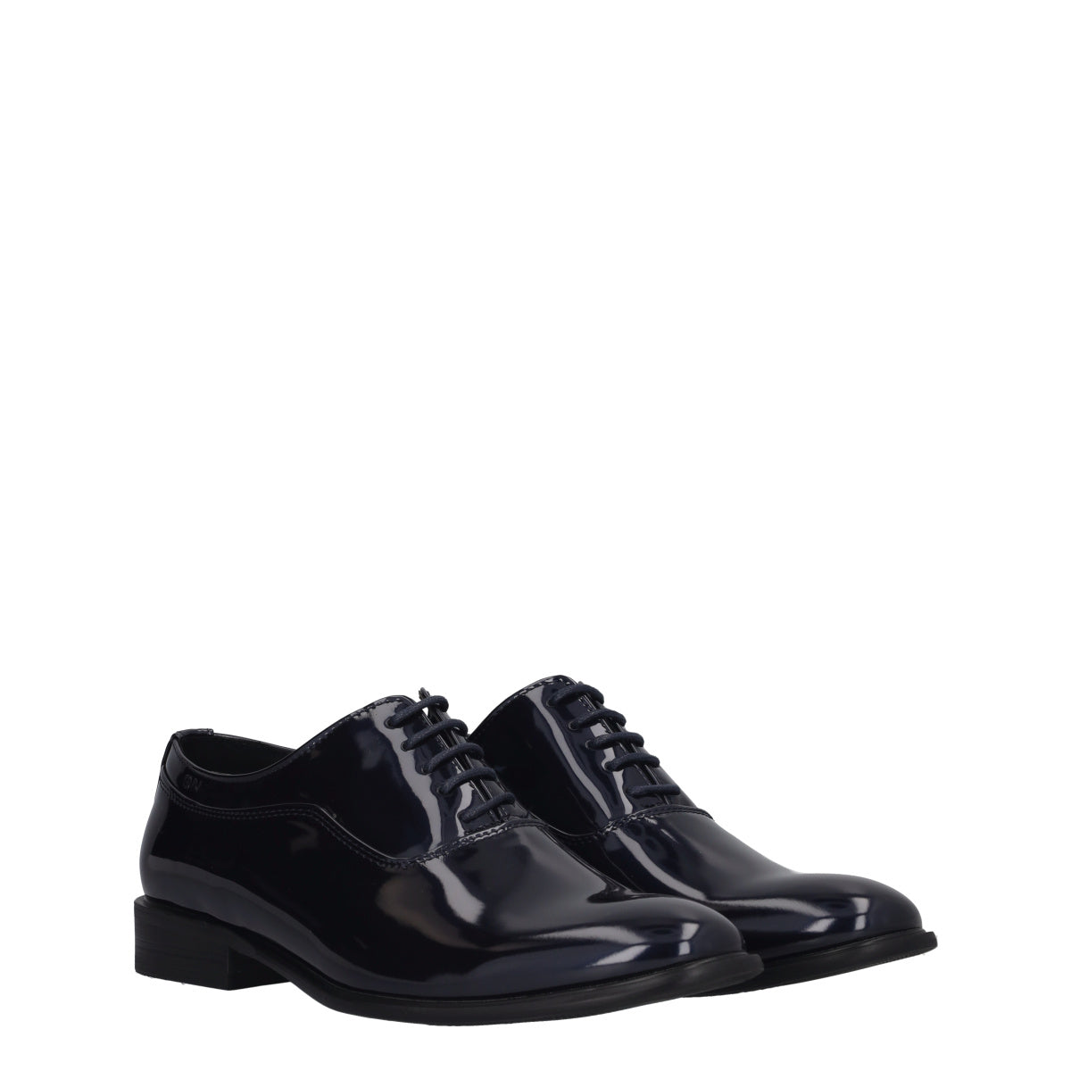 Stringate Uomo Blu in Vernice