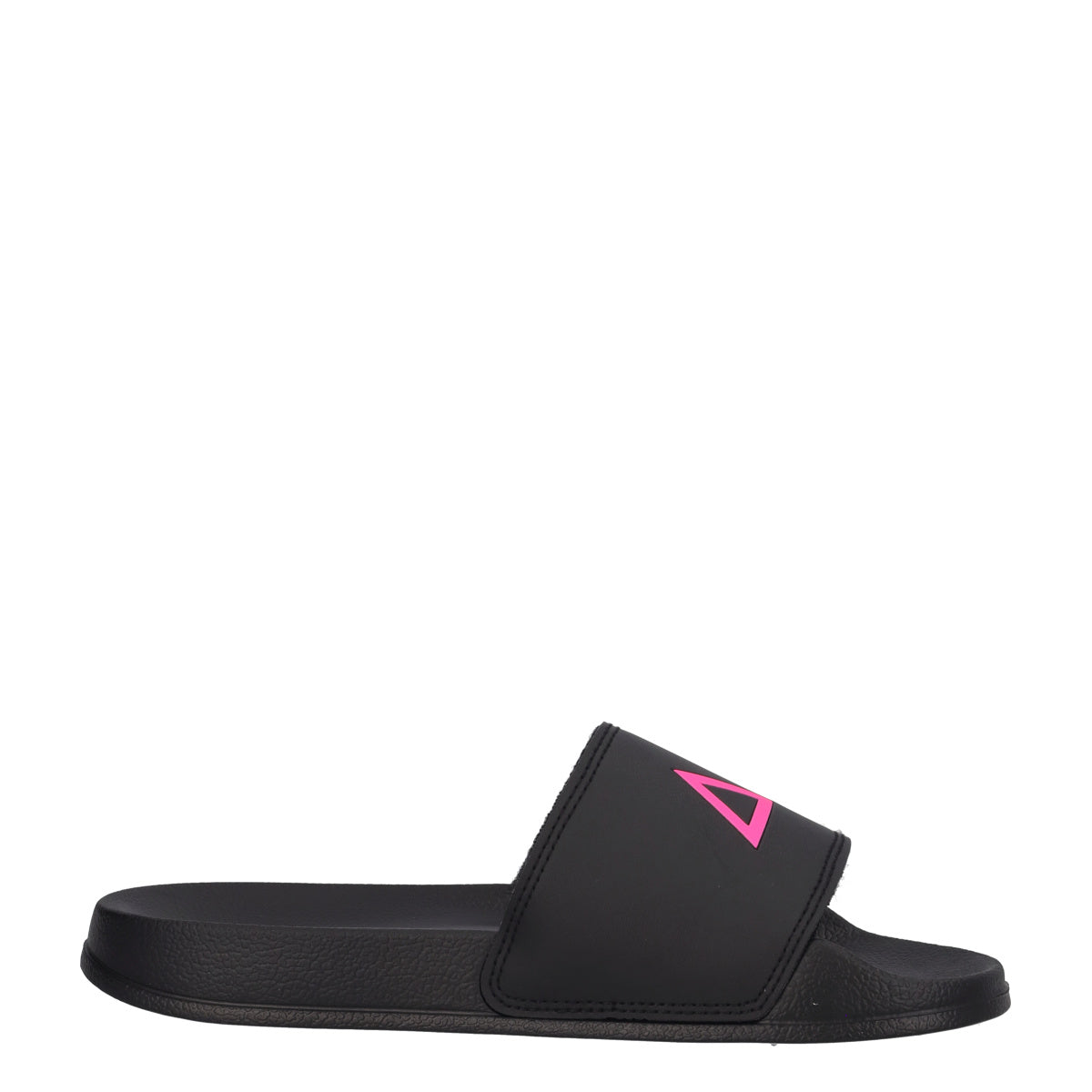 SLIPPERS LOGO Ciabatte Donna Nere e Fuxia