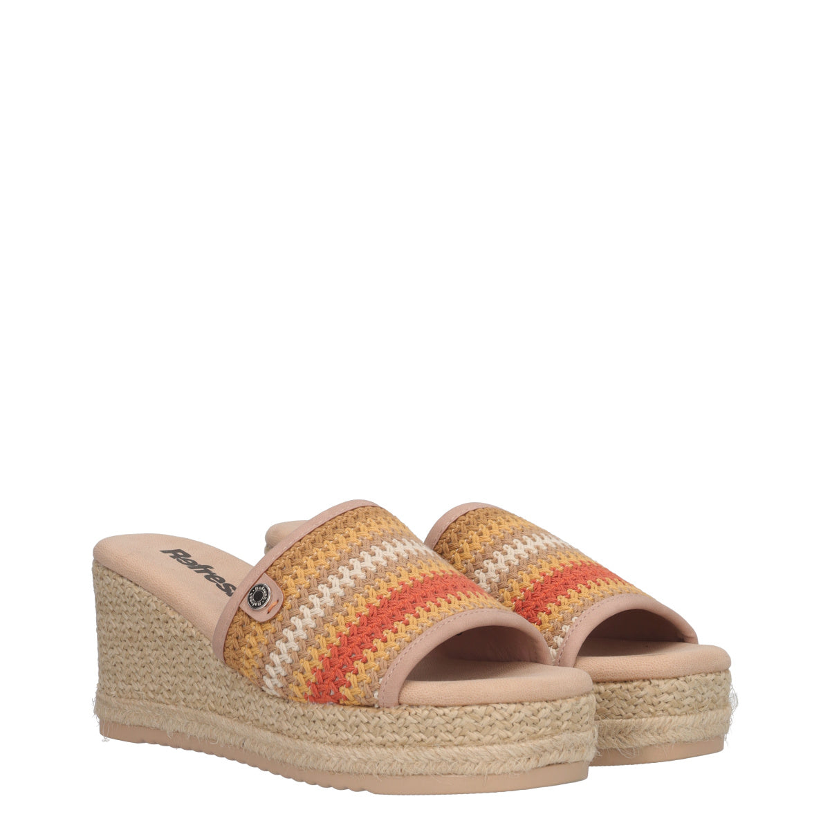 Ciabatte con Zeppa Donna Beige