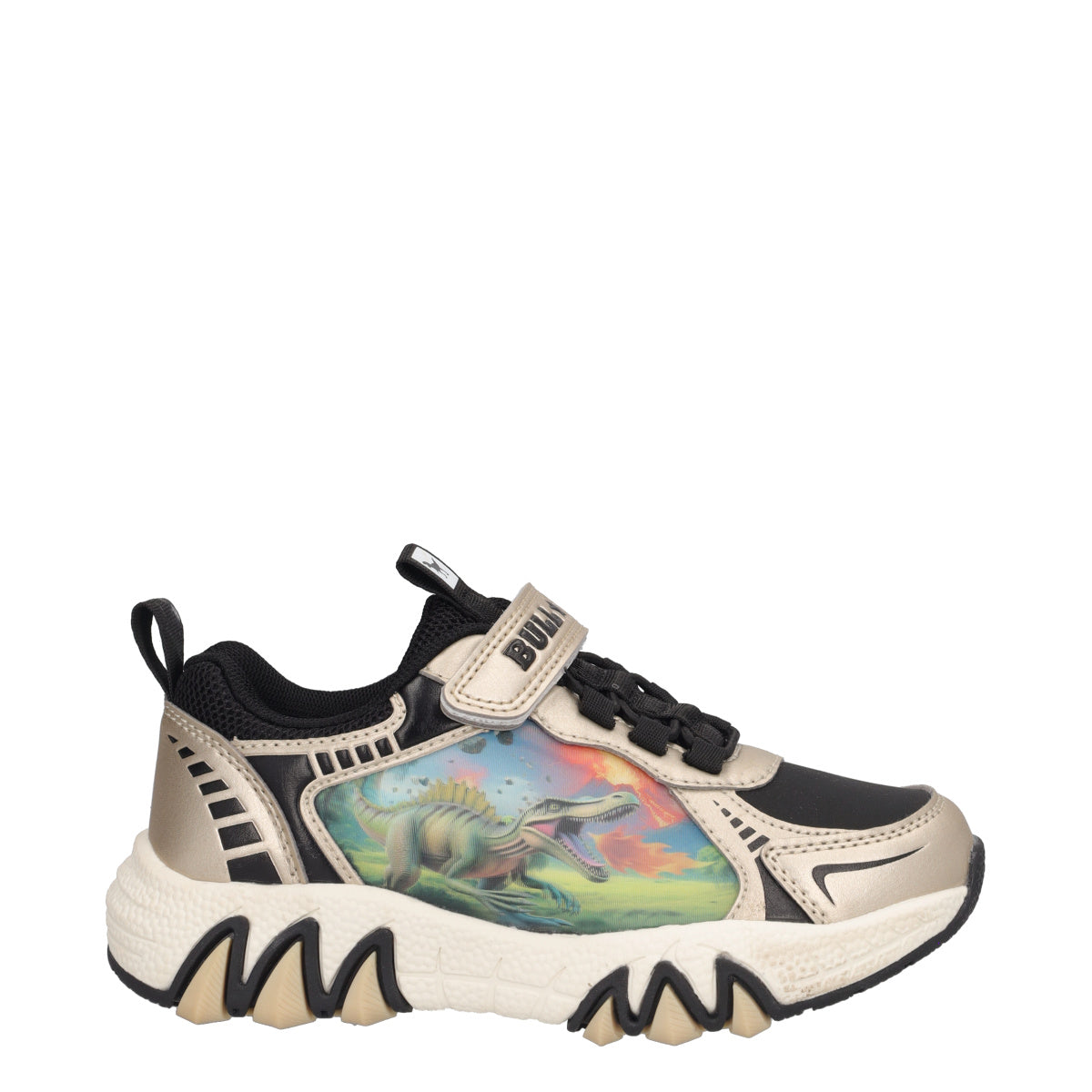 SPINOSAURO Sneakers Bambino Oro - con Luci
