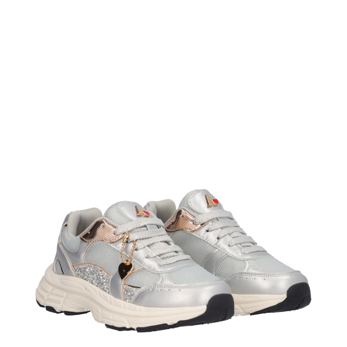 Sneakers Bambina Argento