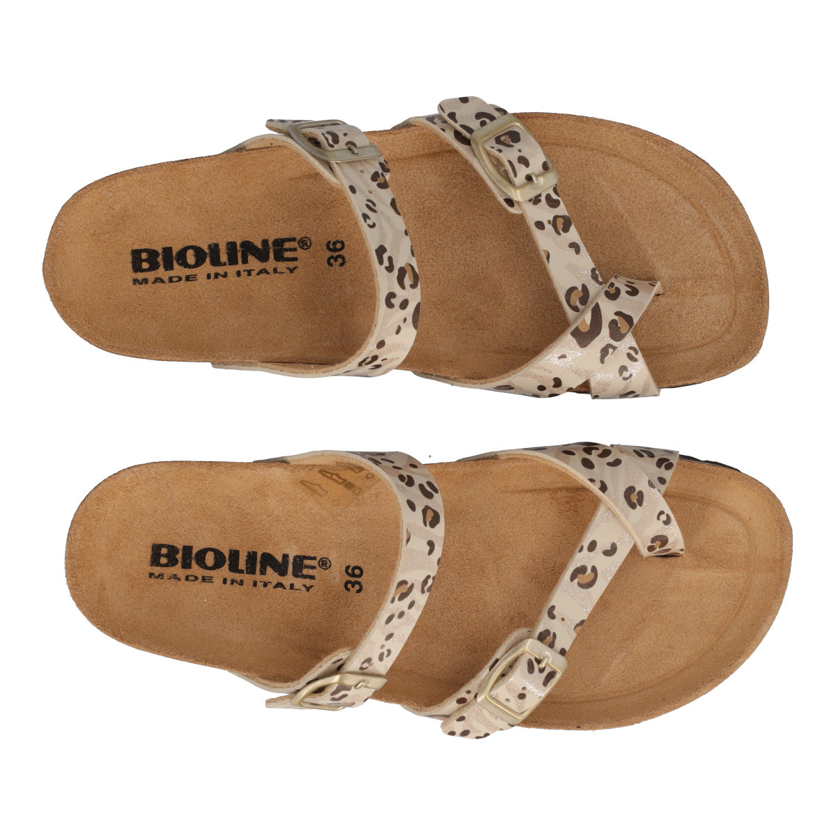 Infradito Donna Beige Animalier