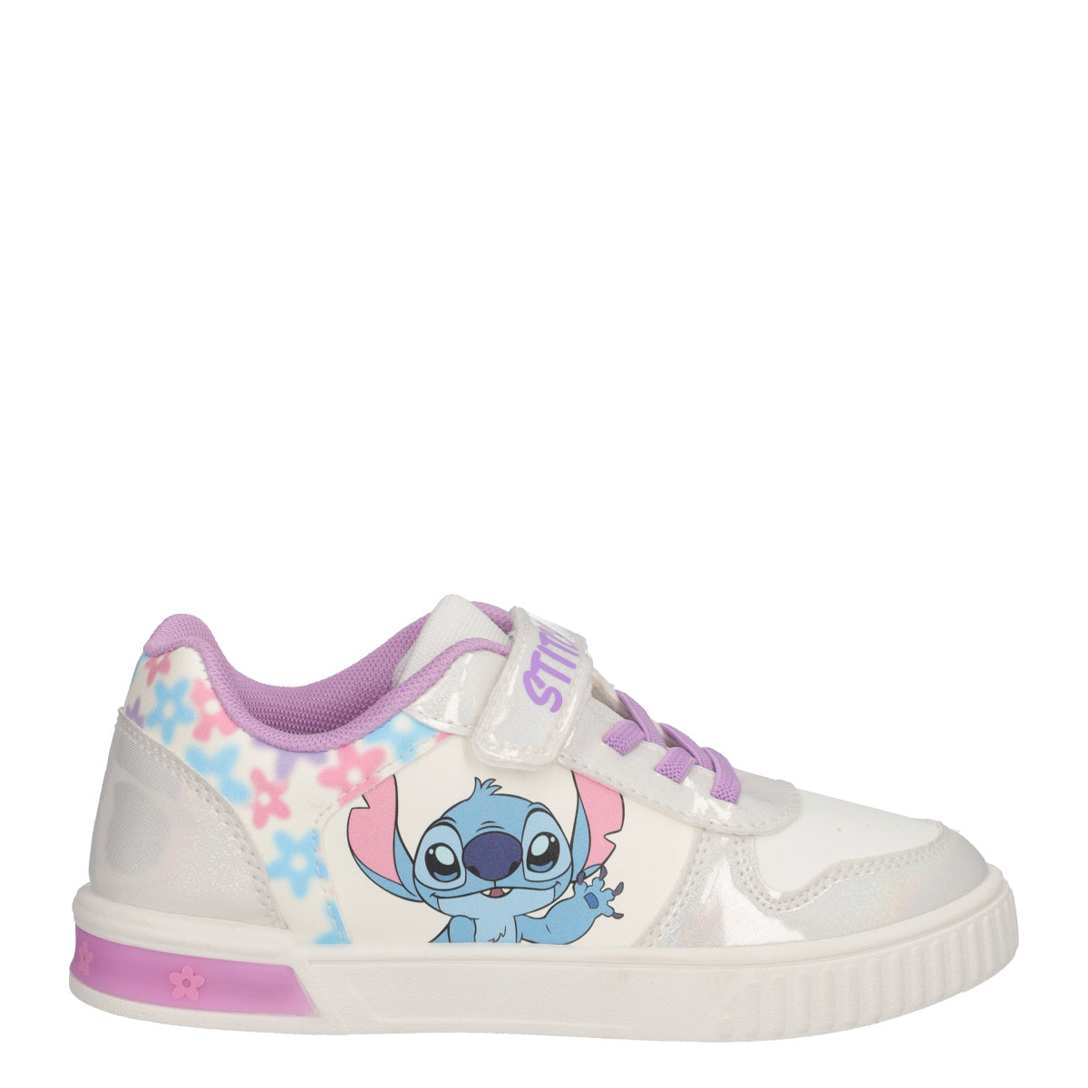 Sneakers Bambina Bianche Lilo & Stitch con Luci