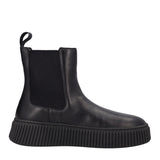 SURF Stivaletti Donna Neri in Pelle