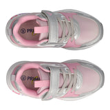 B&G SUPERMEGA Sneakers Bambina Argento e Rosa