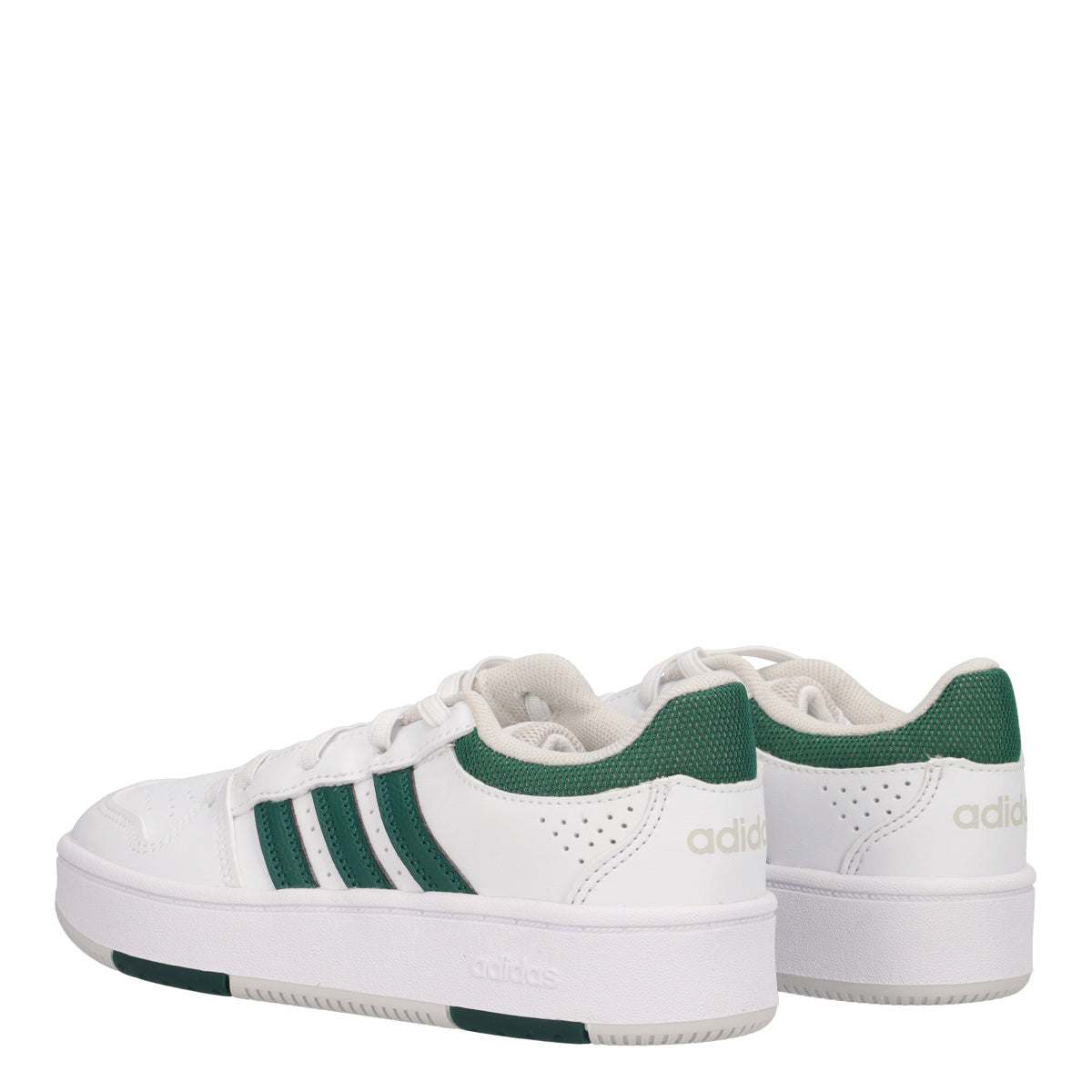 HOOPS CLASSIC EL Sneakers Bambini Bianche e Verdi
