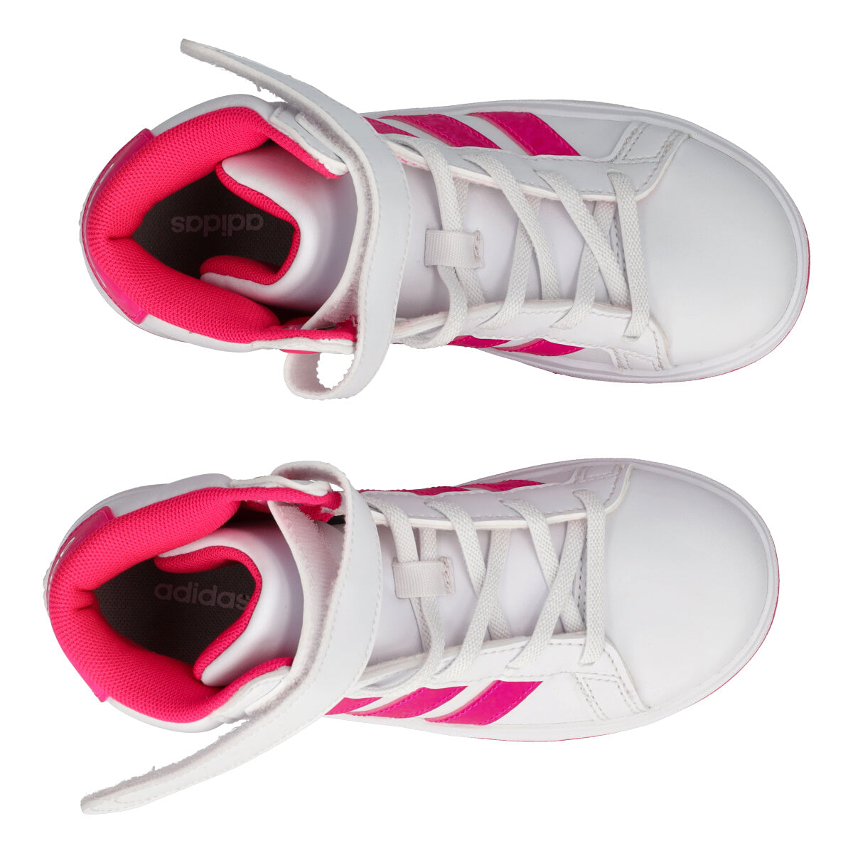 GRAND COURT MID Sneakers Bianche e Fucsia