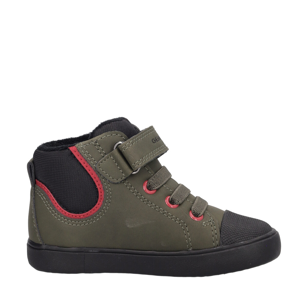 GISLI Sneakers Alta Bambino Verde e Nera