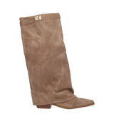 Stivali Texani Donna Beige