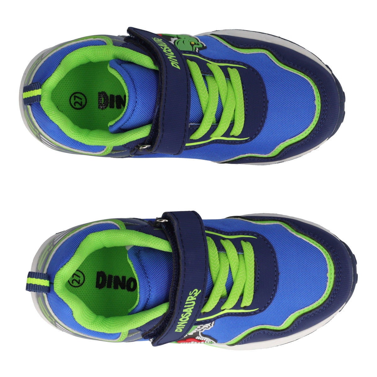 Sneakers Bambino Dinosaur Blu con Luci