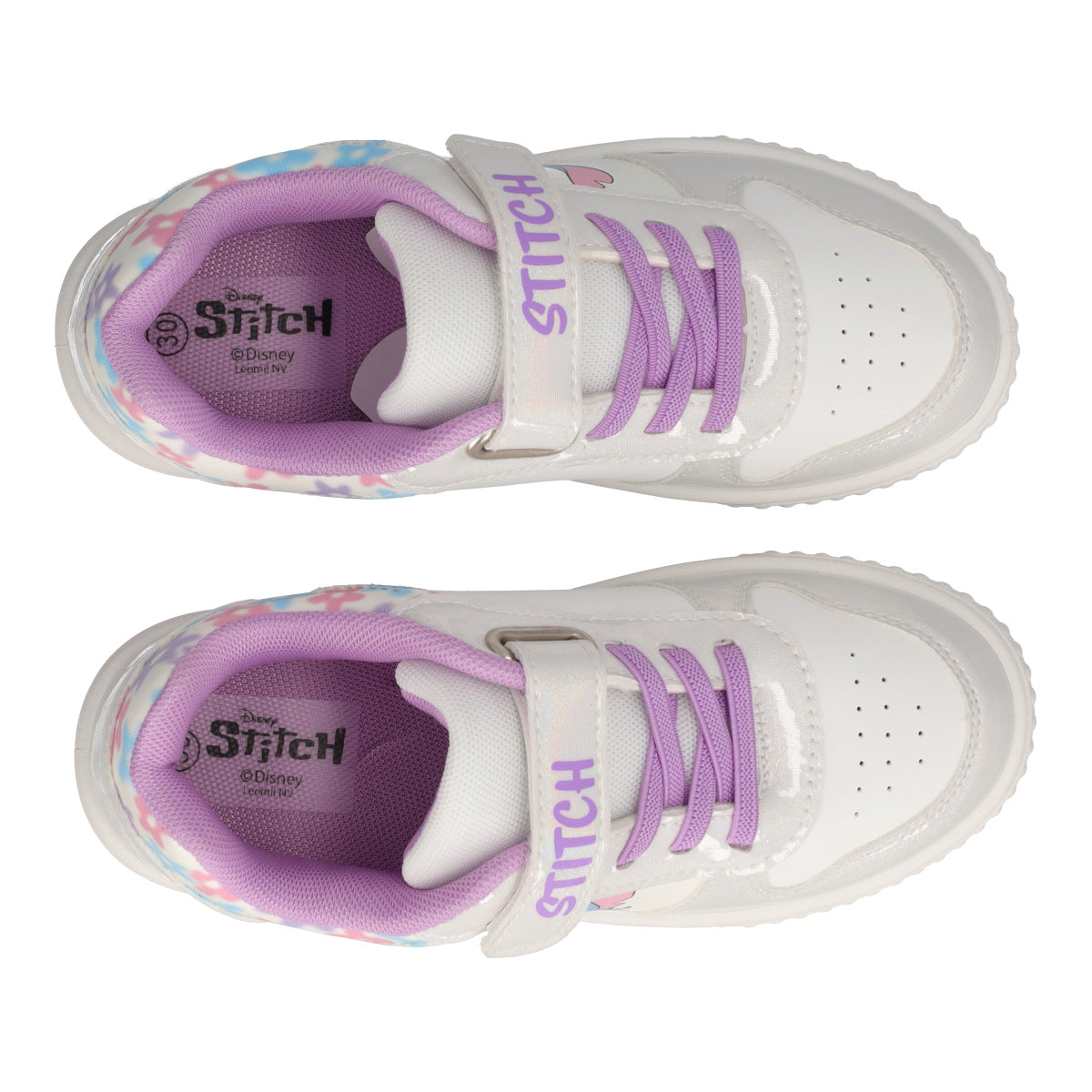 Sneakers Bambina Bianche Lilo & Stitch con Luci